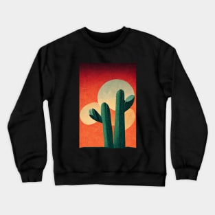 Cactus Retro Crewneck Sweatshirt